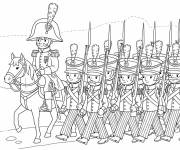 Coloriage L'arm&eacute;e de napol&eacute;on