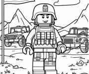 Coloriage Lego arm&eacute;e