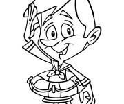 Coloriage Matelot de l'arm&eacute;e de mer pour enfants