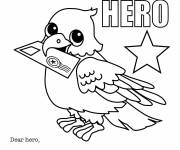 Coloriage Merci l'h&eacute;ros de notre arm&eacute;e