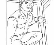 Coloriage Soldat de l'arm&eacute;e de terre am&eacute;ricain