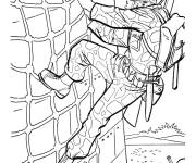 Coloriage soldat de l'arm&eacute;e en entrainement