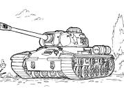 Coloriage Tank de l&rsquo;arm&eacute;e