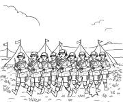 Coloriage Unit&eacute; de l'arm&eacute;e