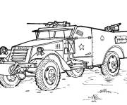 Coloriage V&eacute;hicule de l'arm&eacute;e 4*4
