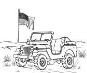 Coloriage V&eacute;hicule de l'arm&eacute;e