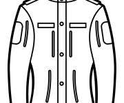 Coloriage Veste de soldat de l'arm&eacute;e