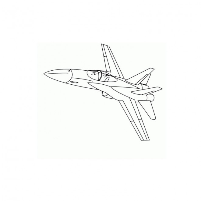 Coloriage Avion de chasse couleur dessin gratuit à imprimer avion de chasse couleur