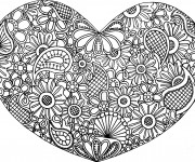 Coloriage Art Thérapie Amour