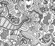 Coloriage et dessins gratuit Art Thérapie Anti-Stress à imprimer