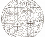 Coloriage Art Th&eacute;rapie g&eacute;om&eacute;trique