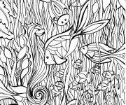 Coloriage et dessins gratuit Art Thérapie La Mer à imprimer