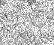 Coloriage et dessins gratuit Art Thérapie relaxant à imprimer