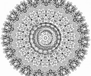 Coloriage Mandala en ligne pour adulte