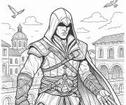 Coloriage Affiche Assassin's Creed