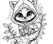 Coloriage Animal en capuche de Assassin's Creed