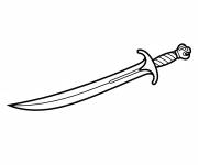 Coloriage Arme simple d'Assassin's Creed