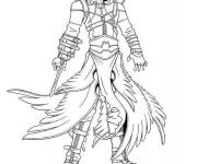 Coloriage et dessins gratuit Assassin arm&eacute; à imprimer