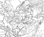 Coloriage Assassin contre l'arm&eacute;e britannique