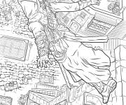 Coloriage Assassin dans la ville de Assassin's Creed