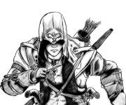 Coloriage Assassin's Creed artline