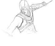 Coloriage et dessins gratuit Assassin's Creed  au crayon à imprimer
