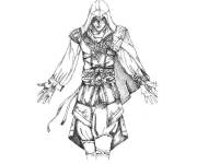 Coloriage Assassin's Creed dessin&eacute; &agrave; la main