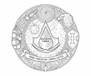 Coloriage Assassin's Creed les Symboles Anciens