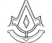 Coloriage Assassin's Creed logo