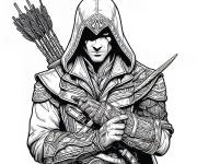 Coloriage Assassin's Creed stylis&eacute;