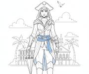 Coloriage Aveline de grandpr&eacute; d'Assassin's Creed