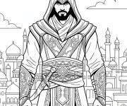 Coloriage Basim Ibn Ishaq d'Assassin's Creed