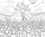 Coloriage Bataille &eacute;pique d'Assassin's Creed