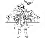 Coloriage Bayek d'Assassin's Creed