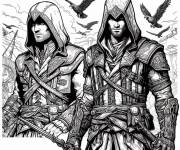 Coloriage Co&eacute;quipiers Assassin's Creed