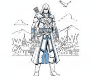 Coloriage Connor kenway d'Assassin's Creed