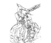 Coloriage Deux assassins de Assassin's Creed