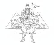 Coloriage Eivor d'Assassin's Creed