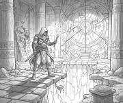 Coloriage Exploration de tombe d'Assassin's Creed