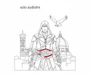 Coloriage Ezio auditore d'Assassin's Creed