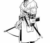 Coloriage Guerrier de Assassin's Creed