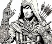 Coloriage H&eacute;ros d'Assassin's Creed jeu