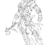 Coloriage et dessins gratuit H&eacute;ros puissant de Assassin's Creed à imprimer