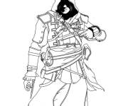Coloriage et dessins gratuit Joueur du jeu Assassin's Creed à imprimer