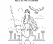 Coloriage kassandra d'Assassin's Creed