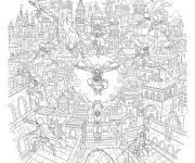 Coloriage L'Art du mouvement Assassin's Creed