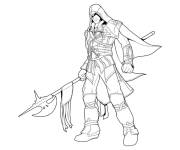 Coloriage et dessins gratuit L'assassin de Assassin's Creed  avec un arme à imprimer