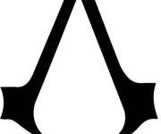 Coloriage et dessins gratuit Logo Assassin's Creed facile à imprimer