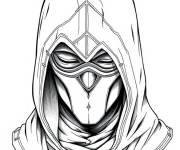 Coloriage Masque d 'Assassin's Creed