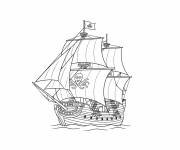 Coloriage Navire simple d'Assassin's Creed